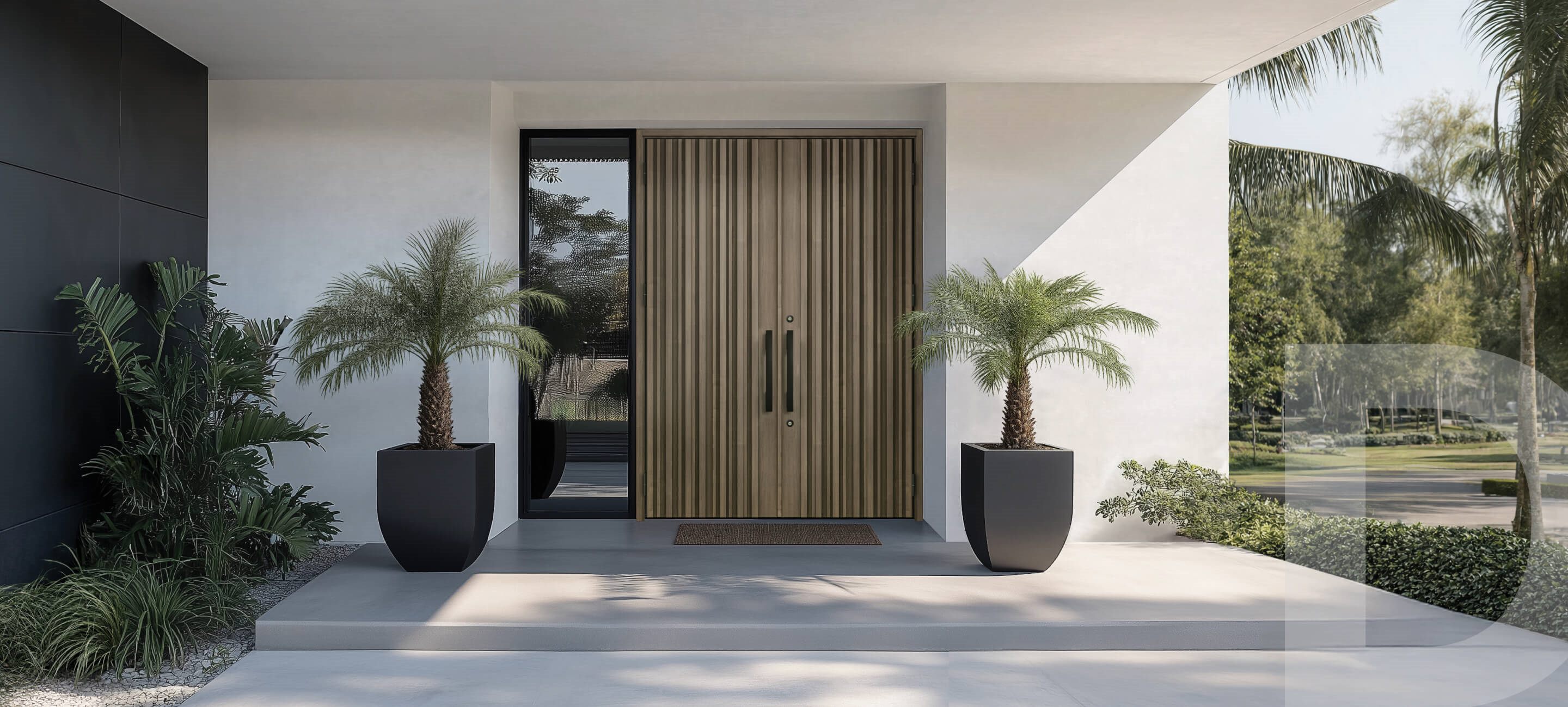 Modern traditional entrance door